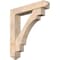 Ekena Millwork Merced Arts and Crafts Smooth Bracket w/ Offset Brace, Douglas Fir, 7 1/2"W x 40"D x 44"H BKT0806X40X44MRC03SDF - alternate 1